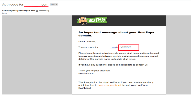 A confirmation message will show and an email will arrive shortly to the REGISTRANT email address.
