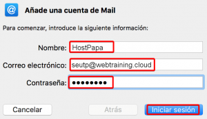 Cómo configurar el correo electrónico Básico/Avanzado de HostPapa en Apple Mail para Mac 3