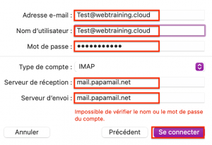 Comment mettre en place votre messagerie HostPapa Novice ou Avancé dans Apple Mail pour Mac 4