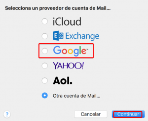Cómo configurar el correo electrónico de Google Workspace en Apple Mail para Mac 2