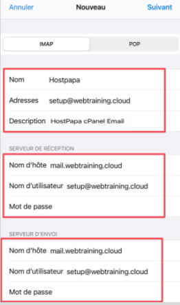 Sélectionnez Ajouter un compte Mail, puis Autre comme type de compte 12