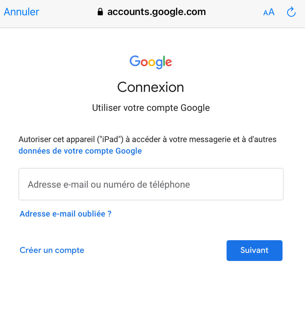 Sélectionnez Ajouter un compte Mail, puis Autre comme type de compte 16