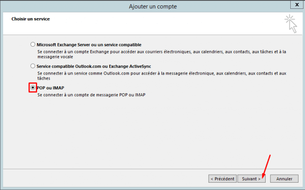 Comment mettre en place votre messagerie HostPapa Novice ou Avancé dans Outlook 2013 2