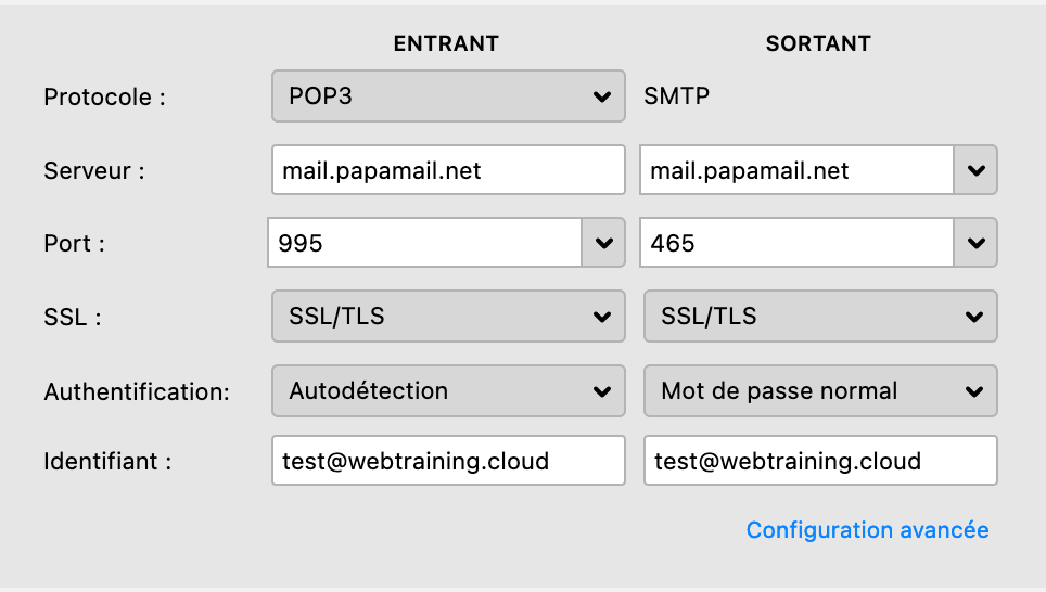 Comment mettre en place votre messagerie HostPapa Novice ou Avancé dans Thunderbird