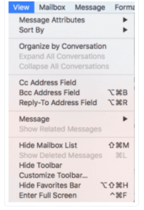 View email messages headers in Mac