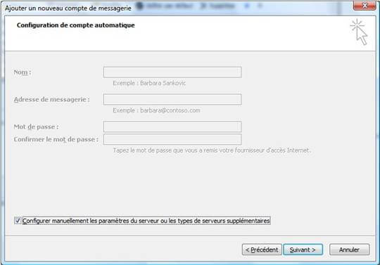 Comment ajouter la messagerie Microsoft 365 à Outlook 2013