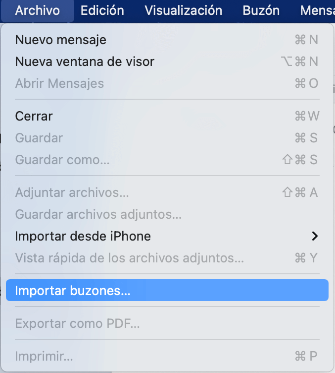 Cómo cambiar una cuenta de POP a IMAP en Apple Mail