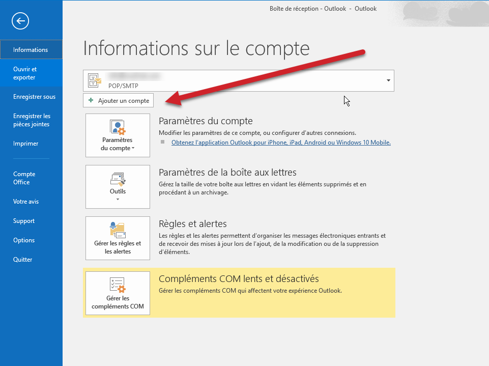 Comment mettre en place la messagerie Google Workspace dans Outlook 2016 1