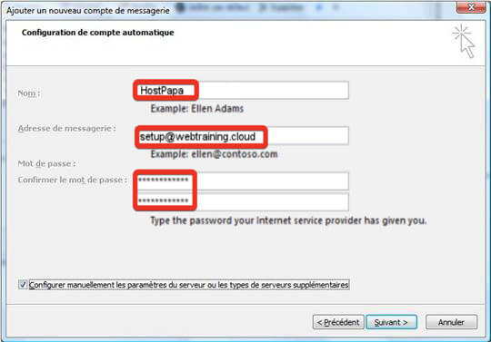 Comment ajouter la messagerie Microsoft 365 à Outlook 2013 1