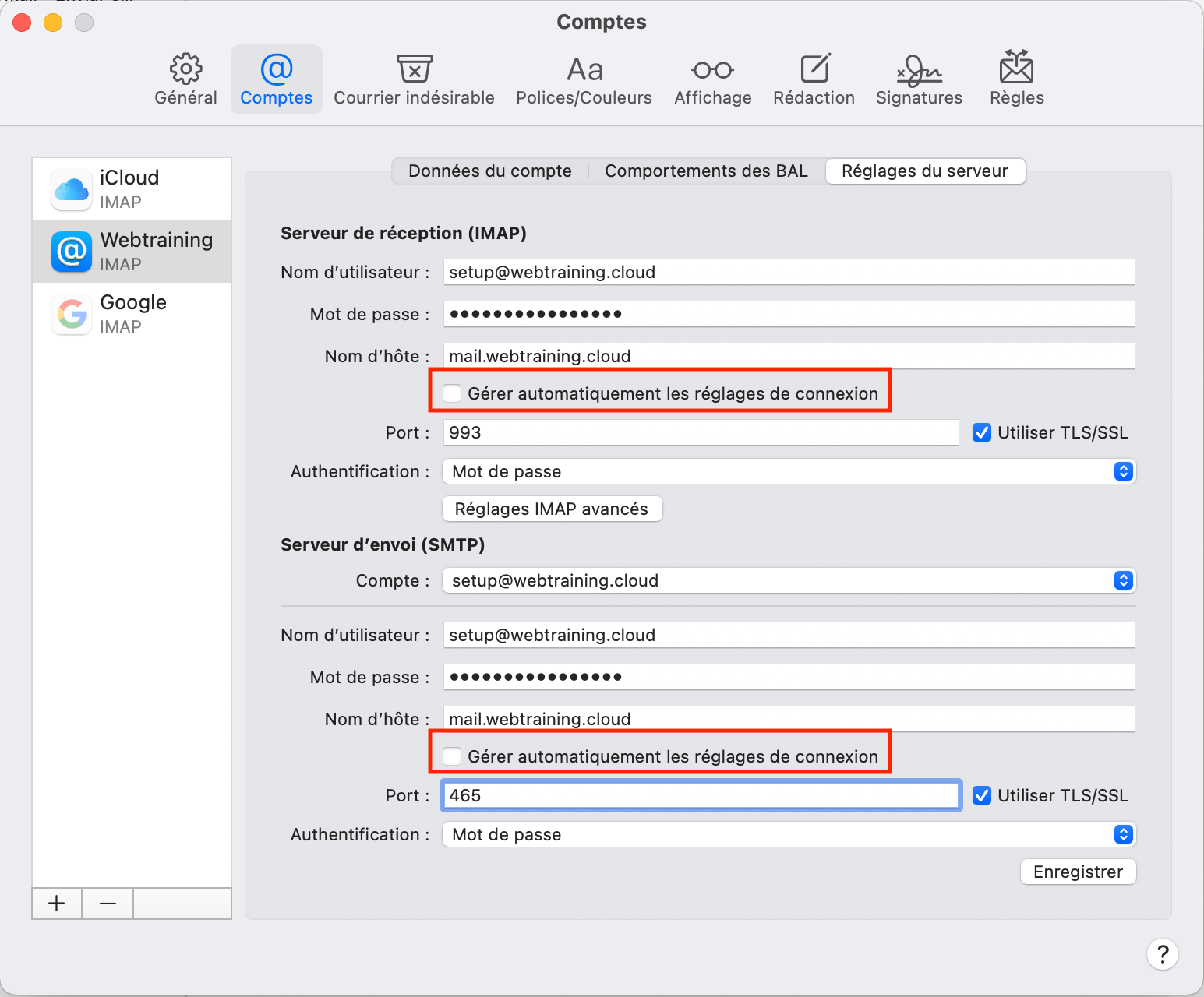 Comment changer un compte POP en IMAP dans Apple Mail 6
