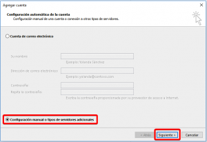 Cómo configurar el correo electrónico Básico o Avanzado de HostPapa en Outlook 2013 4