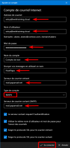 Comment mettre en place votre messagerie HostPapa Novice ou Avancé dans Windows 10 Mail 4