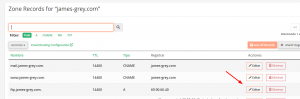 Cómo actualizar un registro de DNS