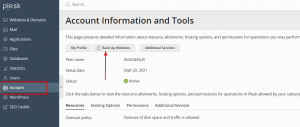 How to create and restore a backup in Plesk