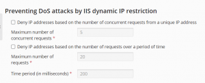 Configure your IIS settings in Plesk