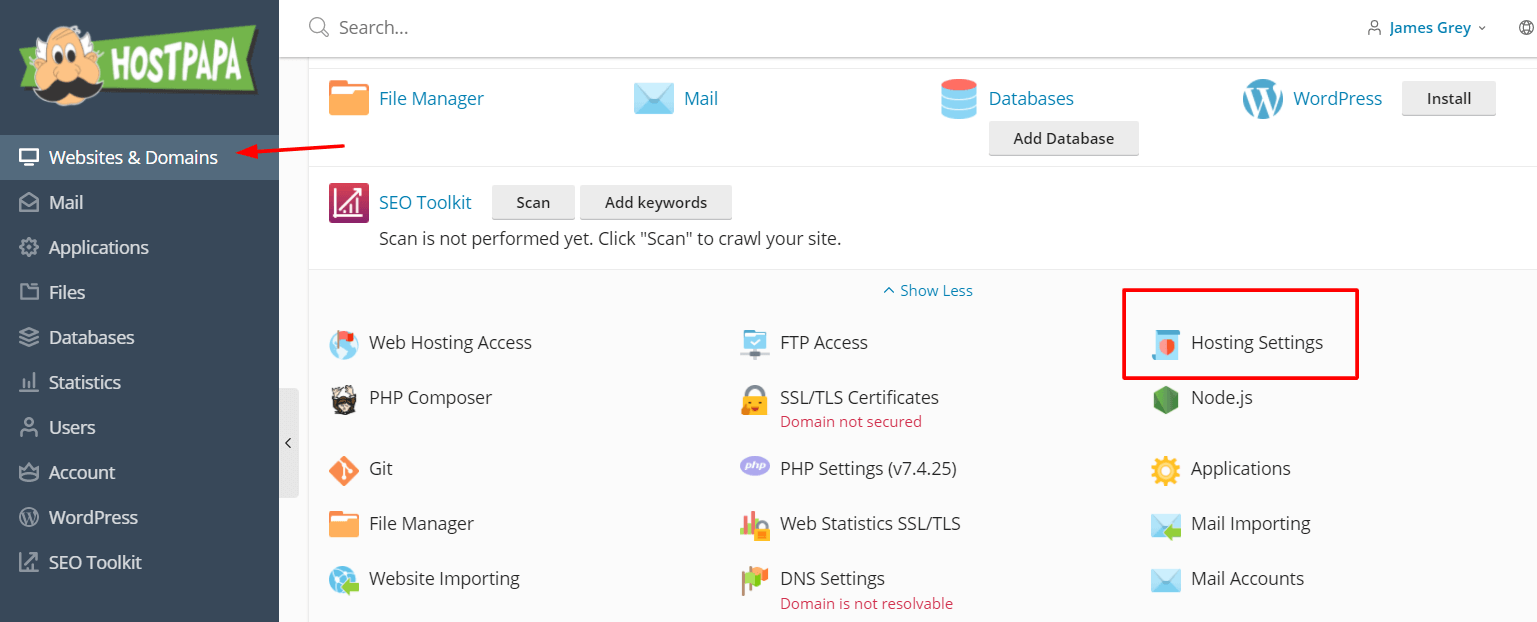 Plesk web hosting types - HostPapa