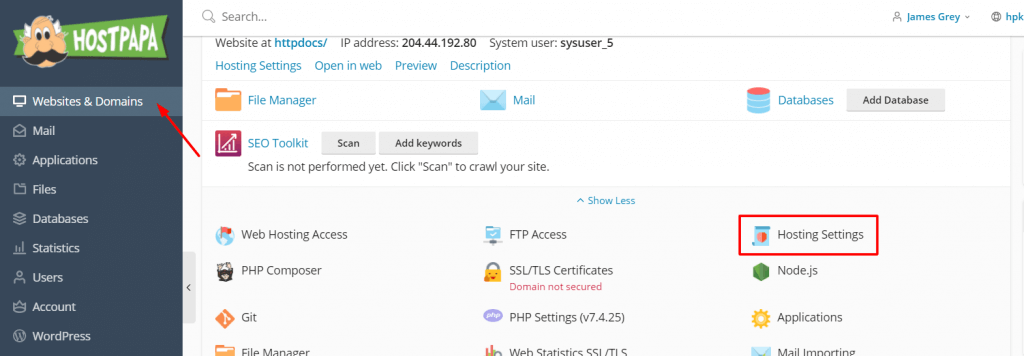 Plesk general setting setup - HostPapa Knowledge Base