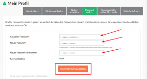 HostPapa-Dashboard – So ändern Sie Ihr Passwort 1