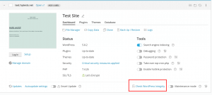 WordPress Core Checksum Verification in Plesk 1