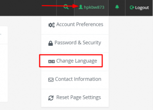 How to change the language in cPanel