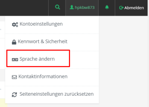 So ändern Sie die Sprache im cPanel 2