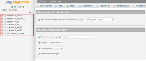 So löschen Sie mit phpMyAdmin eine Tabelle in einer Datenbank 3