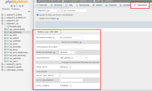 Comment modifier des champs dans les tables de base de données avec phpMyAdmin 6