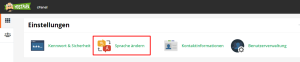 So ändern Sie die Sprache im cPanel