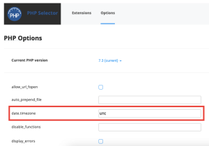 Cómo establecer la zona horaria para PHP a través de cPanel 3
