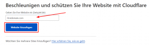 So aktivieren Sie Cloudflare für Ihre Domain 1