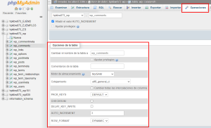 Cómo modificar campos en tablas en bases de datos con phpMyAdmin 6