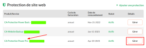 Comment activer Protection Power Pro sur votre site web 1