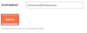 Submit your HostPapa account information updates
