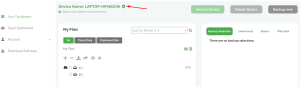 Device settings in HostPapa Device Backup