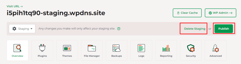 Create a WordPress staging site with your Managed WordPress HostPapa Dashboard