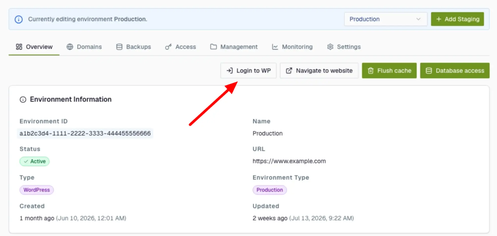 Access WordPress dashboard