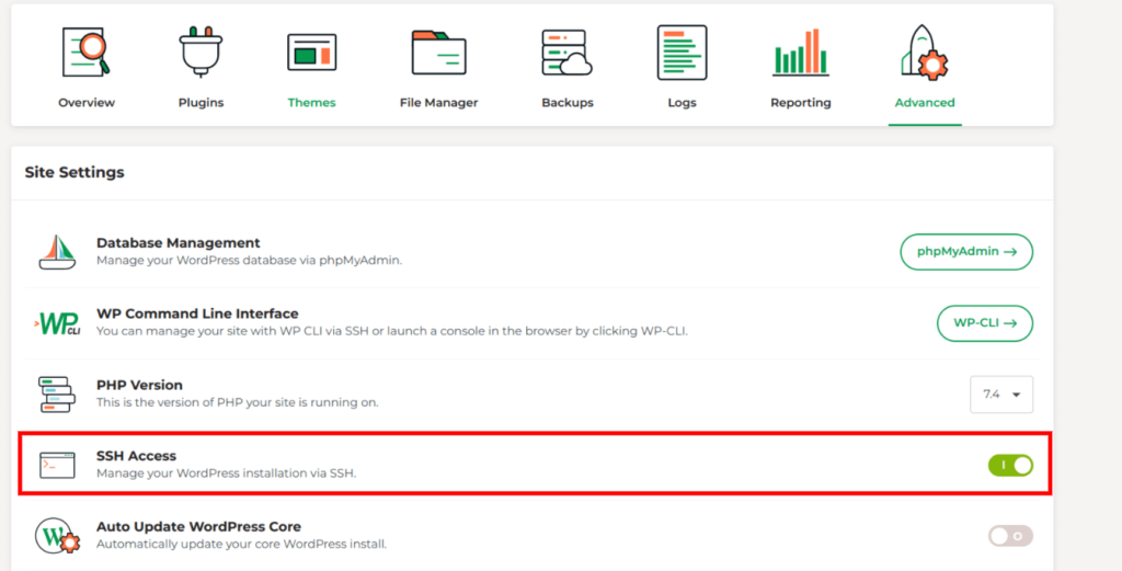 How to enable SSH access for your Managed WordPress account