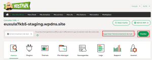 Comment créer un site de test dans votre service WordPress Géré