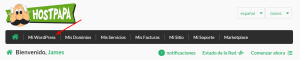 HostPapa Dashboard, My WordPress