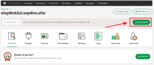 Create staging in Managed WordPress