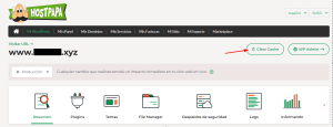 Borrar caché en WordPress Hosting Gestionado