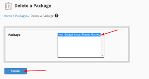 Managing your hosting packages in WHM 4