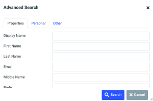 How to search for specific contacts