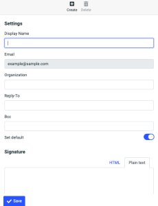How to enable and disable an email signature