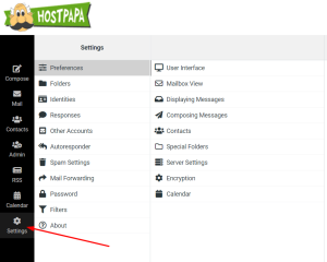 HostPapa Basic and Advanced Email Guide: Webmail Settings
