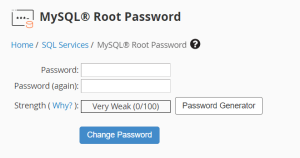 How to change your MySQL root password in WHM