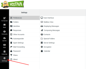 HostPapa Basic and Advanced Email Guide: Webmail Settings