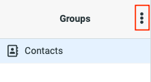 Contacts and groups