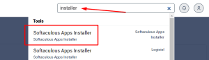 Search for Softaculous App Installer in cPanel