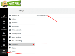 How to change your HostPapa webmail password